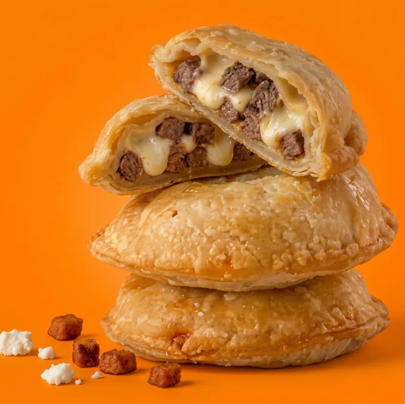 Pastelito de carne con queso