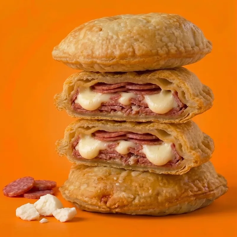 Pastelito de salami con queso