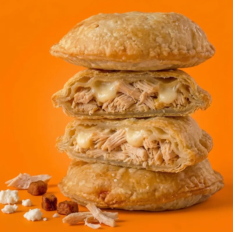 Pastelito de pollo con queso