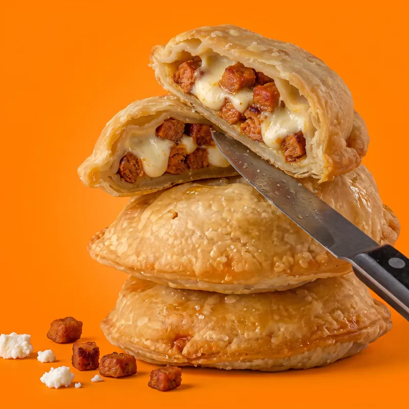 Pastelito de queso con chorizo